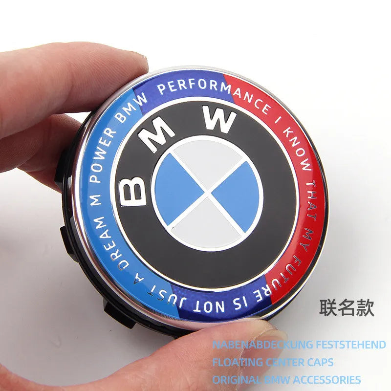 BMW Wheel Center Caps Floating Design, 68mm/56mm Set of 4 for E F Chassis Models, Replacement Hub Covers Auto Accessoires CM World
