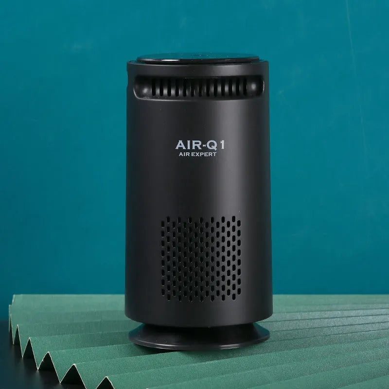Car Air Purifier Negative Ion & HEPA Filter Low Noise Deodorizer Dust Smoke Removal Compact Design for Car Home Desktop Purifier CM World