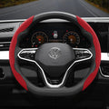 Suitable for Volkswagen Anti-Slip Buckle Segmented Suede Steering Wheel Cover Suitable for Polo Golf 5 6 7 Gol Cc Passat B6 B8 Jetta Scirocco T4 Crafter Taigo up Santana Nivus Tcros G3 Caddy Tiguan CM World