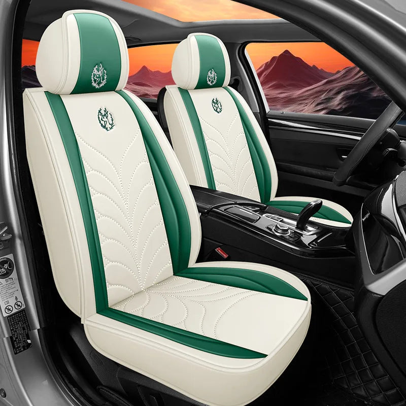 Five-seat universal car seat covers, available in multiple colors, durable and easy to install, suitable for most vehicles. CM World