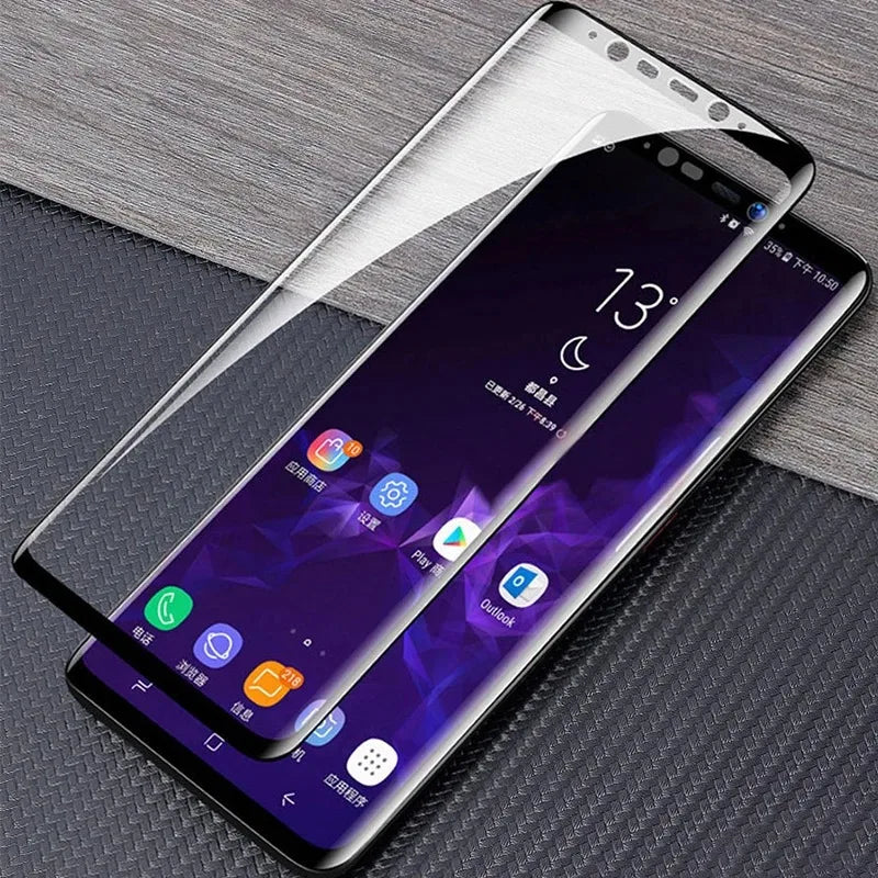 3 Pcs Tempered Glass For Samsung Note 9 10 20 Ultra Samsung S24 S23 S22 S21 S20 Ultra S10 S9 S8 Plus Full Cover Screen Protector Car Mobile World