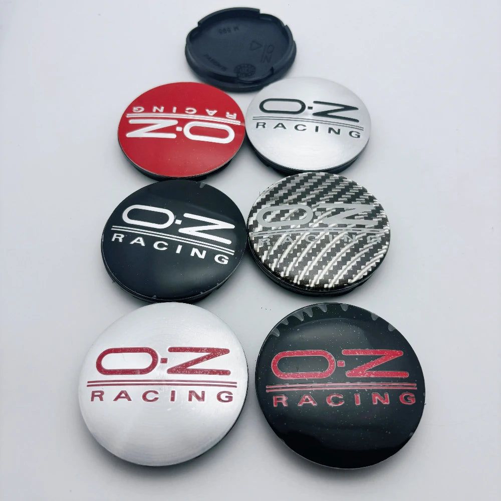 4pcs Car Wheel Center Hub Caps 62mm Clips 58mm Wheel Cap Rim Dust Cover Hubcaps OZ Racing Emblem Car Accessories For O.Z M595