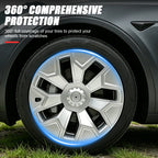 4PCS 19 Inch Hubcap for Tesla Model Y L Machina 2.0 Wheels Performance Full Rim Replacement Wheel Cover Accessories 2025 2026
