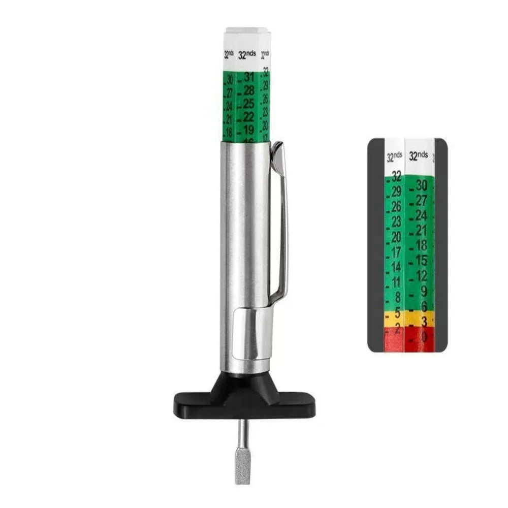 2/5/10Pcs Car Tyre Tire Tread Depth Gauge Meter Auto Tire Wear Detection Measuring Tool 25mm Car Tyre Measuring Pen
