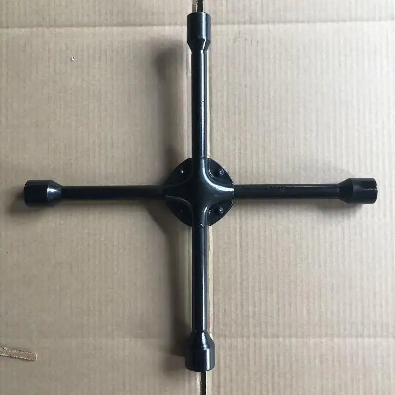 Cross Tire Wrench 14 Inch 45# Carbon Steel Rustproof Socket Tool for Car Roadside Emergency Repair Kit