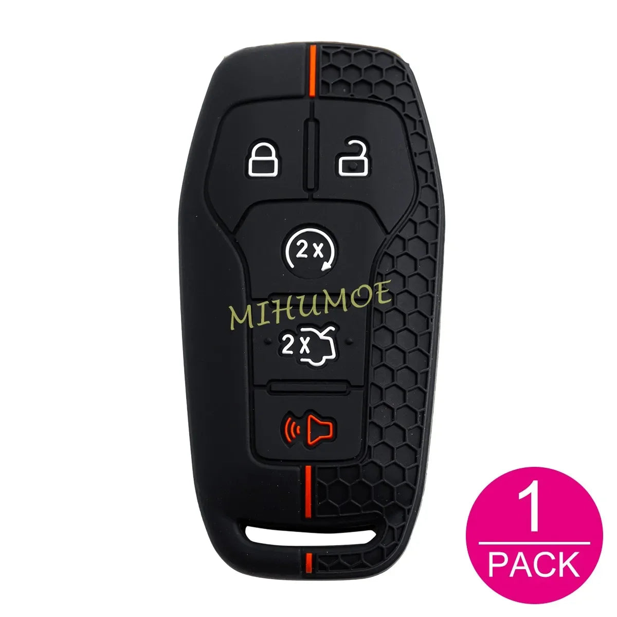 For Ford Lincoln Car Silicone Remote Key Case Cover Keychain Mustang Explorer Mondeo Edge F-150 Fusion MKZ MKC MKX 5 Buttons CM World
