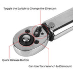1/4'' Drive Adjustable Torque Wrench Professional 5-25N.m Micrometer Car Bike Motorbike Disassembly Tool Spanner Hand Tool