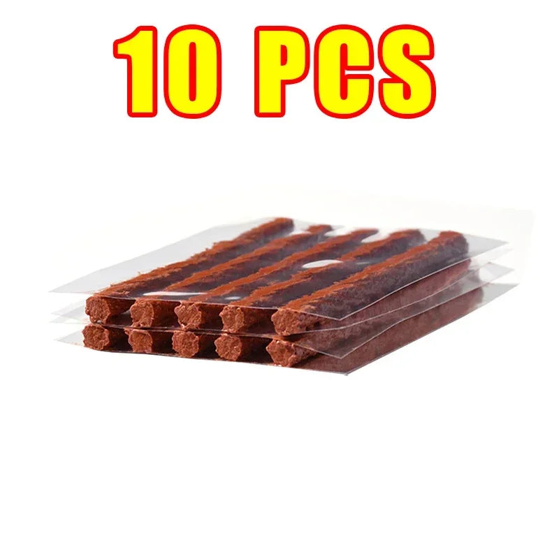Car Tire Repair Kit Emergency Tire Repair Strips Glue Tubeless Tire Puncture Plug Set For Trucks Cars Motorcycles Accessories CM World