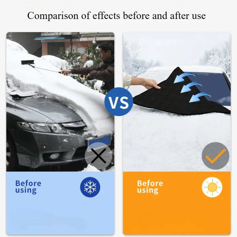 5-Layer Car Cover Hail Snow Shade Awning From Protective Dust Waterproof Exterior Protect Anti UV Outdoor Protector Covers Car Mobile World