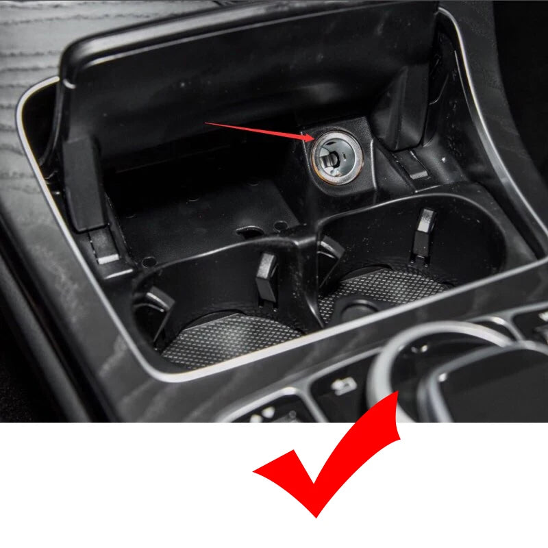 Wireless Charger For Mercedes Benz W205 C43 C63 AMG GLC43 GLC63 X253 C /GLC-Class Mobile Phone USB Charging Pad Accessories CM World