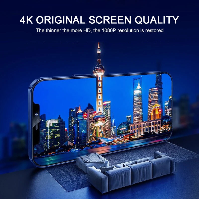 2/4Pcs Full Cover Glass For iPhone 11 12 13 14 15 16 Pro Max 16E iPhone X XR Xs Max 6s 7 8 14 15 16 Plus Tempered Glass