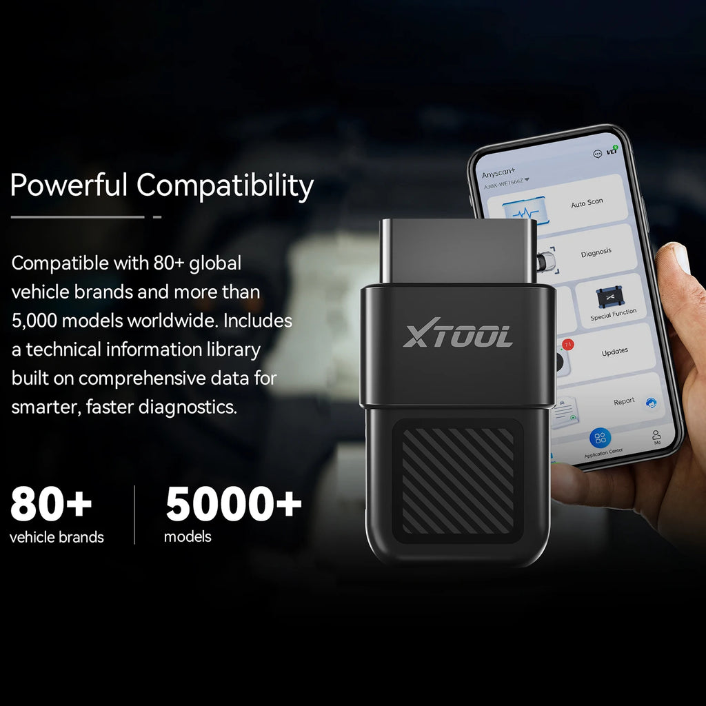 XTOOL A30X Bluetooth Scanner With Extension cable Bi-directional OBD2 Code Reader 26+ Function Over 5000 Car Free Update PK A30M