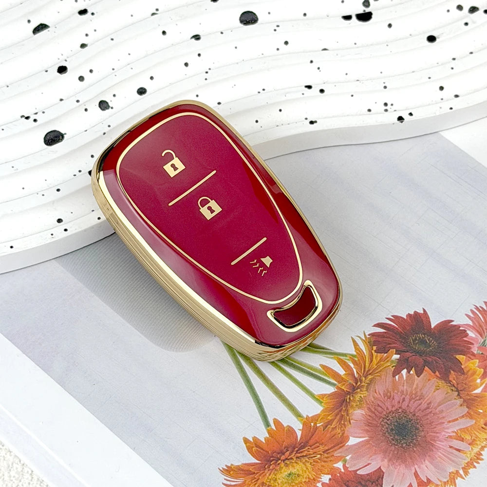 TPU Car Key Fob Cover Case for Chevrolet 2017-2019 Chevy Malibu Camaro Cruze Traverse Sonic Volt Bolt Equinox Spark Blazer Onix CM World