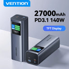 Vention 27000mAh PD3.1 140W PowerBank Portable External Battery Power Bank for Laptop Notebook Macbook iPhone 17 16 Fast Charge