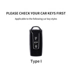 Leather Car Key Case Cover For Touareg 2019 2020 2021 2022 2023 2024 2025 2026 Key Protection Garnish Accessories