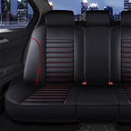 Full Set Leather Automobile Seat Protection Cover Universal Car Seat Covers Soft Automotive Covers Cushion for Car Truck SUV Van CM World