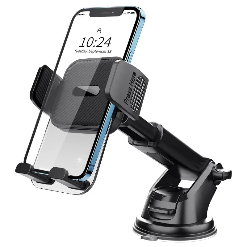 Car Cell Phone Holder Cellphone Mount for Dashboard Windshield Auto Dash Mobile IPhone Support Fit 4.7-7" Smartphone Auto Supply CM World