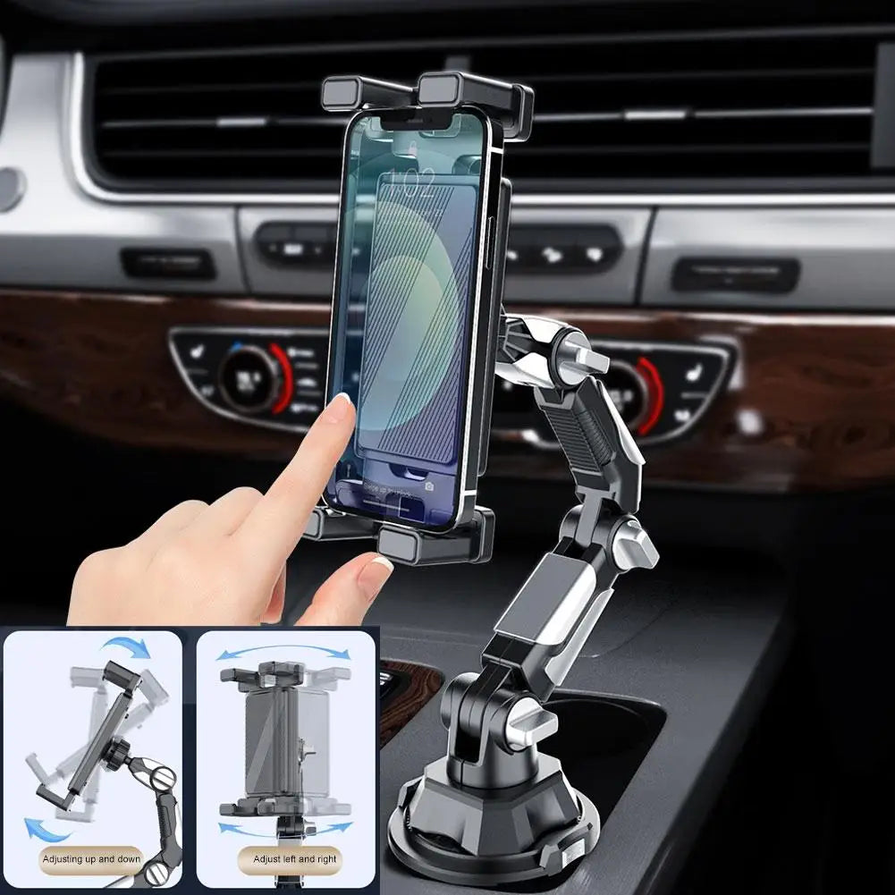 Universal Car Phone Holder Cellphone Mount Stand Adjustable Car Cup Phone Mount for iPhone 16 15 14 Por MAX Huawei Samsung