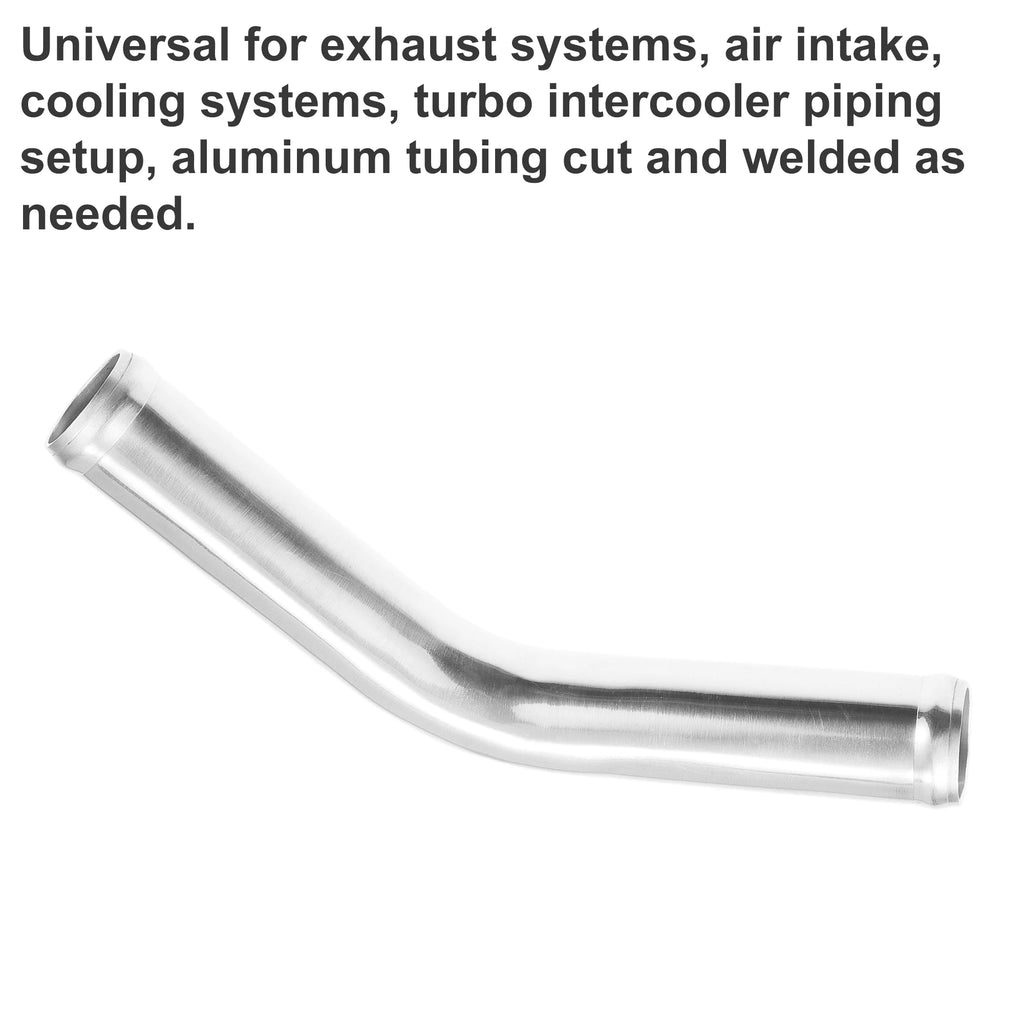 UXCELL 45 Degree OD 32-102mm Leg Length 100mm Car Aluminum Alloy Tube Intercooler Bend Elbow Pipe Air Intake Joiners Tubing CM World