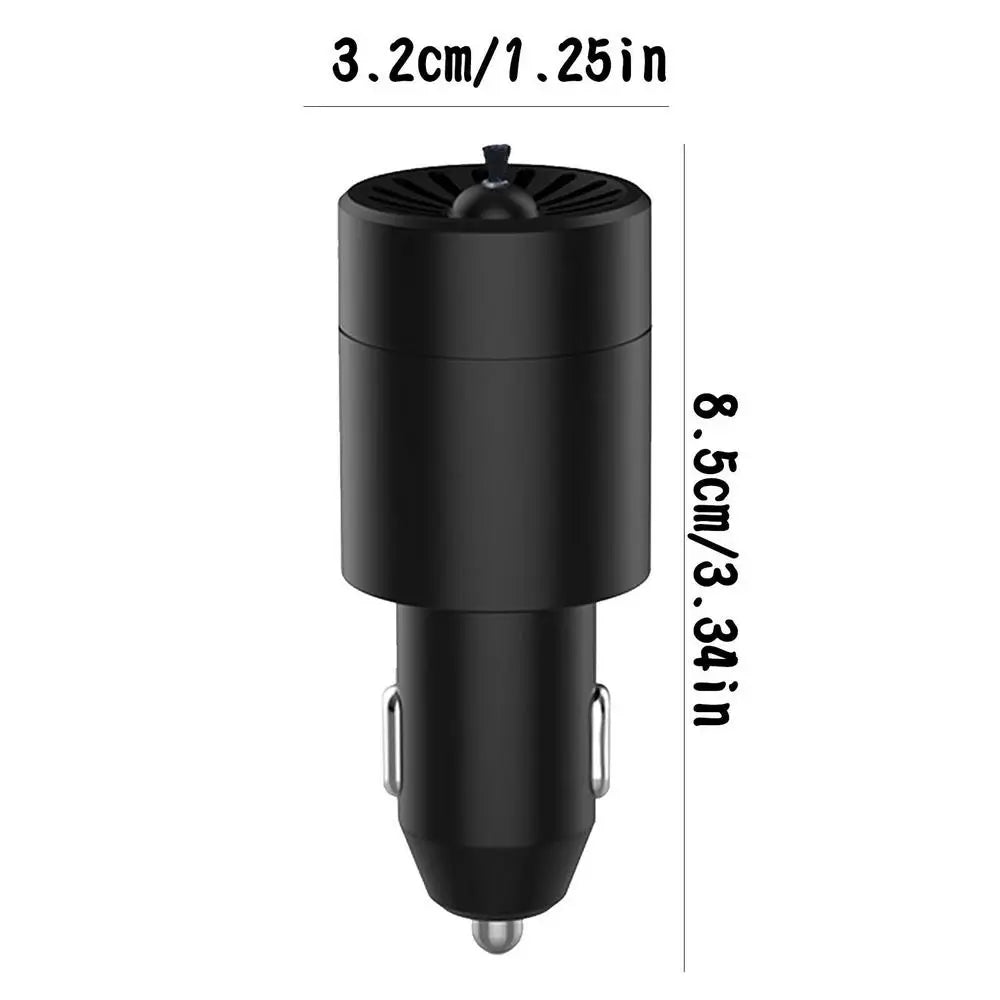 Mini Car Air Purifier 12V Negative Lon Deodorization Cigarette Lighter Portable Traveling Formaldehyde Removing Air Fresheners CM World