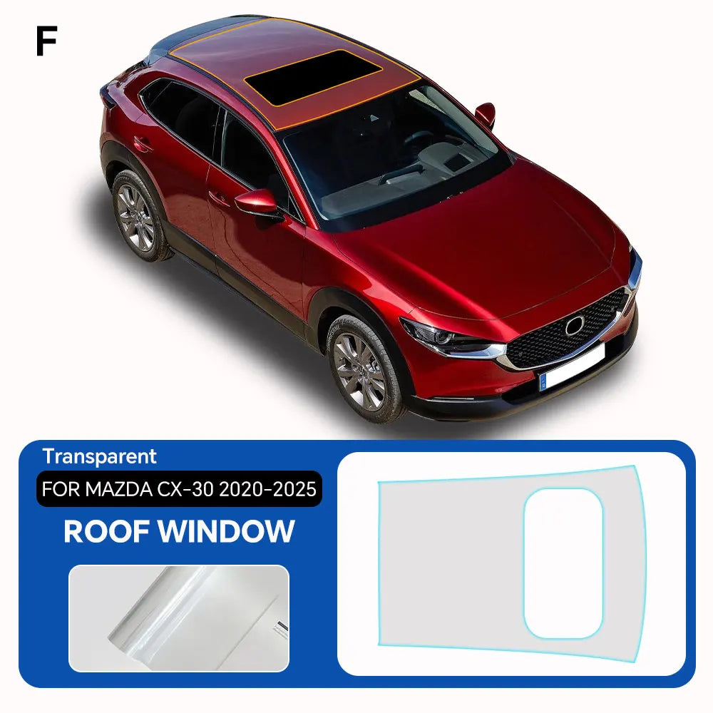For Mazda CX-30 2020-2025 Clear Paint Protection Vinyl Film Precut Full Car Anti-Scratch UV Protection Invisible Car Wrap Film Car Mobile World