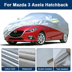 Outdoor Full Car Cover For Mazda 3 Axela Hatchback with Reflective Strips Waterproof Snowproof Dustproof UV Protection Car Mobile World