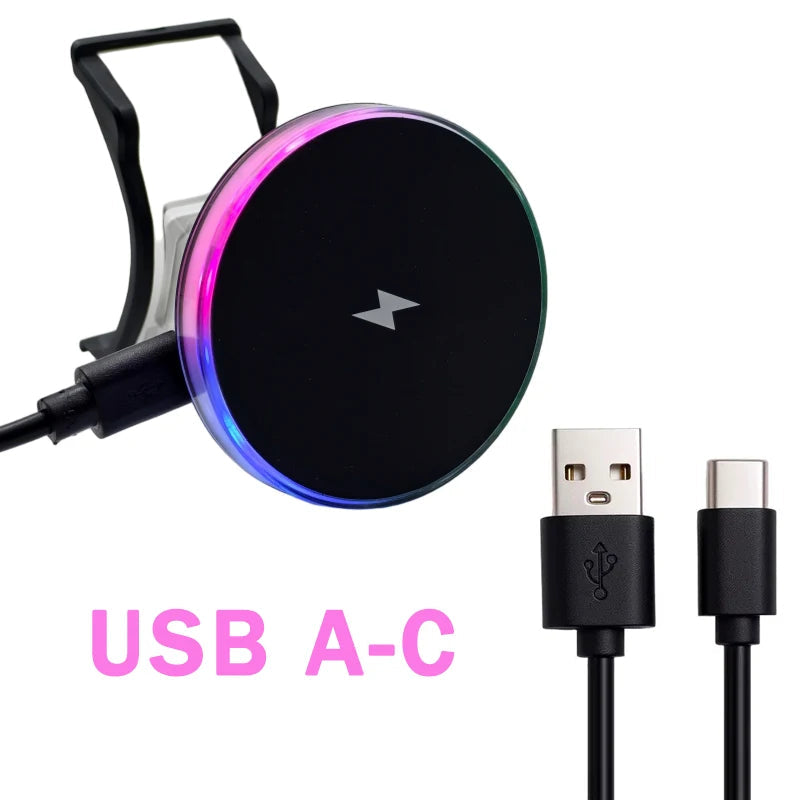 For BMW 5 Series I5 G60 X5 X6 IX 2023 2024 2025 Car Front Air Outlet Phone Magnetic Wireless Charger Holder 15W Accessories Trim CM World