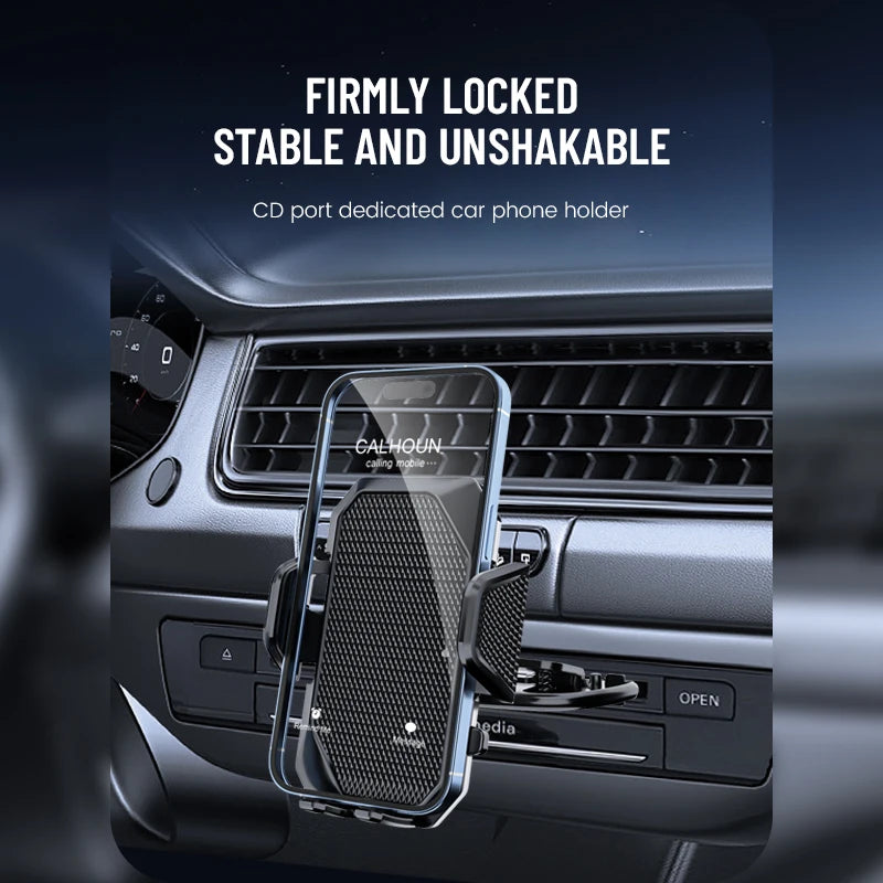 1PC Car Press CD Port Mobile Phone Bracket Car Air Outlet Navigation Mobile Phone Bracket CM World
