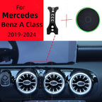 Magnetic Car Phone Holder For Mercedes Benz A Class W177 2019-2024 Wireless Charging Special Fixed Bracket Base MagSafe Mount CM World
