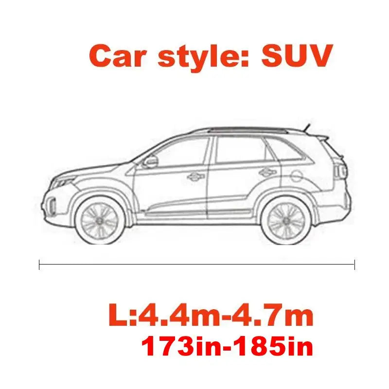 Universal Stretch Car Cover Sunproof Windproof Dustproof Scratch Resistant UV Protection for Sports Car Sedan SUV Beauty Styling CM World