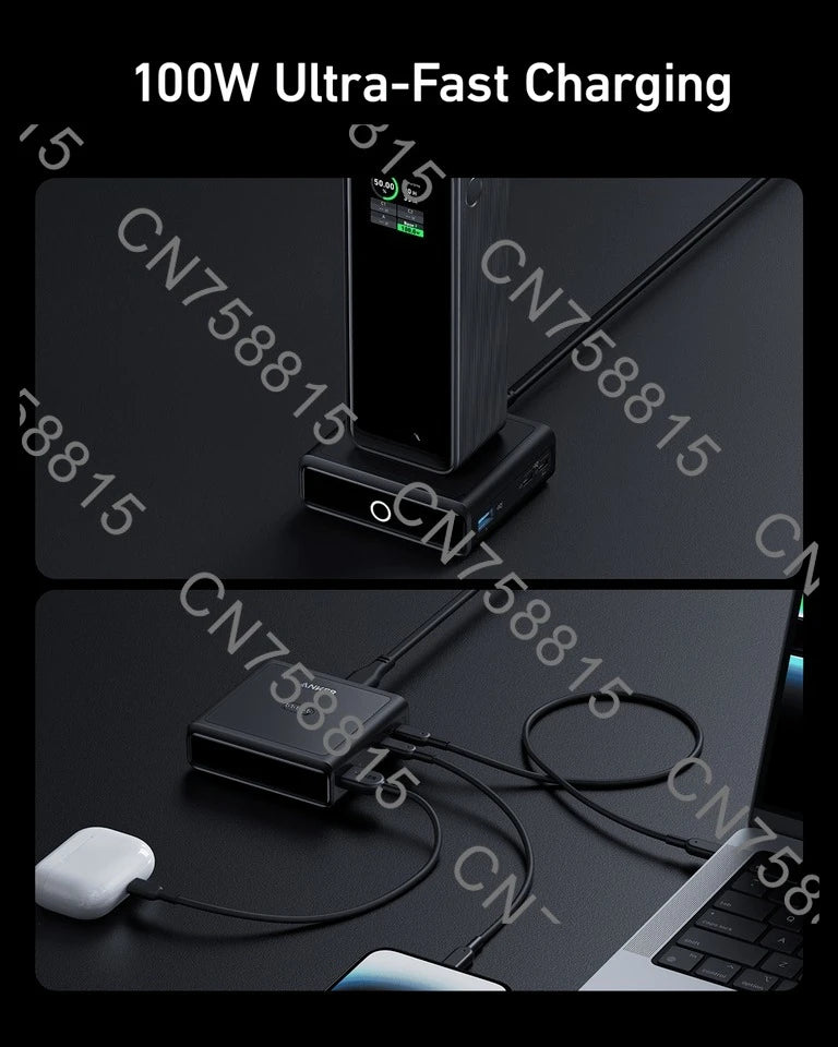 For Fast Charging Of  Prime Power Bank, With 4 Laptop Ports And Compatibility With MacBook，For Anker 100W Charging Base Is Used