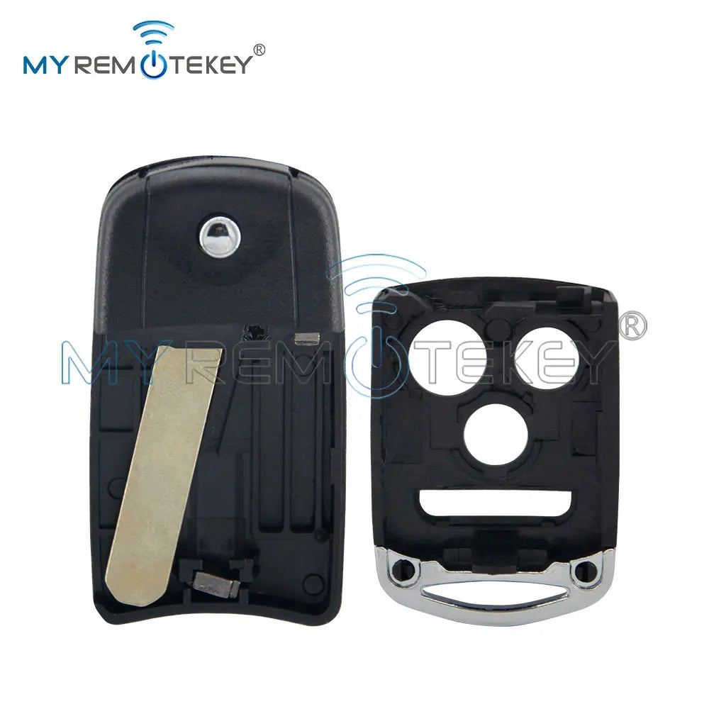MYREMOTEKEY Flip Car Remote Key Shell Fob 2/3/4 Buttons MLBHLIK-1T for Honda Acura Civic Accord Jazz CRV HRV Key Case Housing CM World