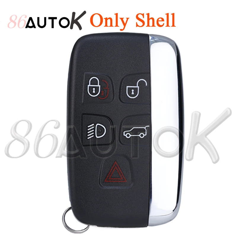 Car Key Shell Case Housing Cover for Jaguar XJ XJL XF Car Key Case for Range Rover Sport Evoque for Land Rover LR4 5 Buttons CM World