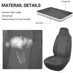 AUTOKING High Back Car Seat Covers Leather Seat Covers Universal Size Fit For Most Car SUV Truck Vans Accessories Interior CM World