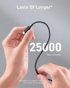 Anker Powerline III USB C to USB C High Speed Charger Cable 100W 6ft 2.0 Type C Charging Cable Dual-Chip Design