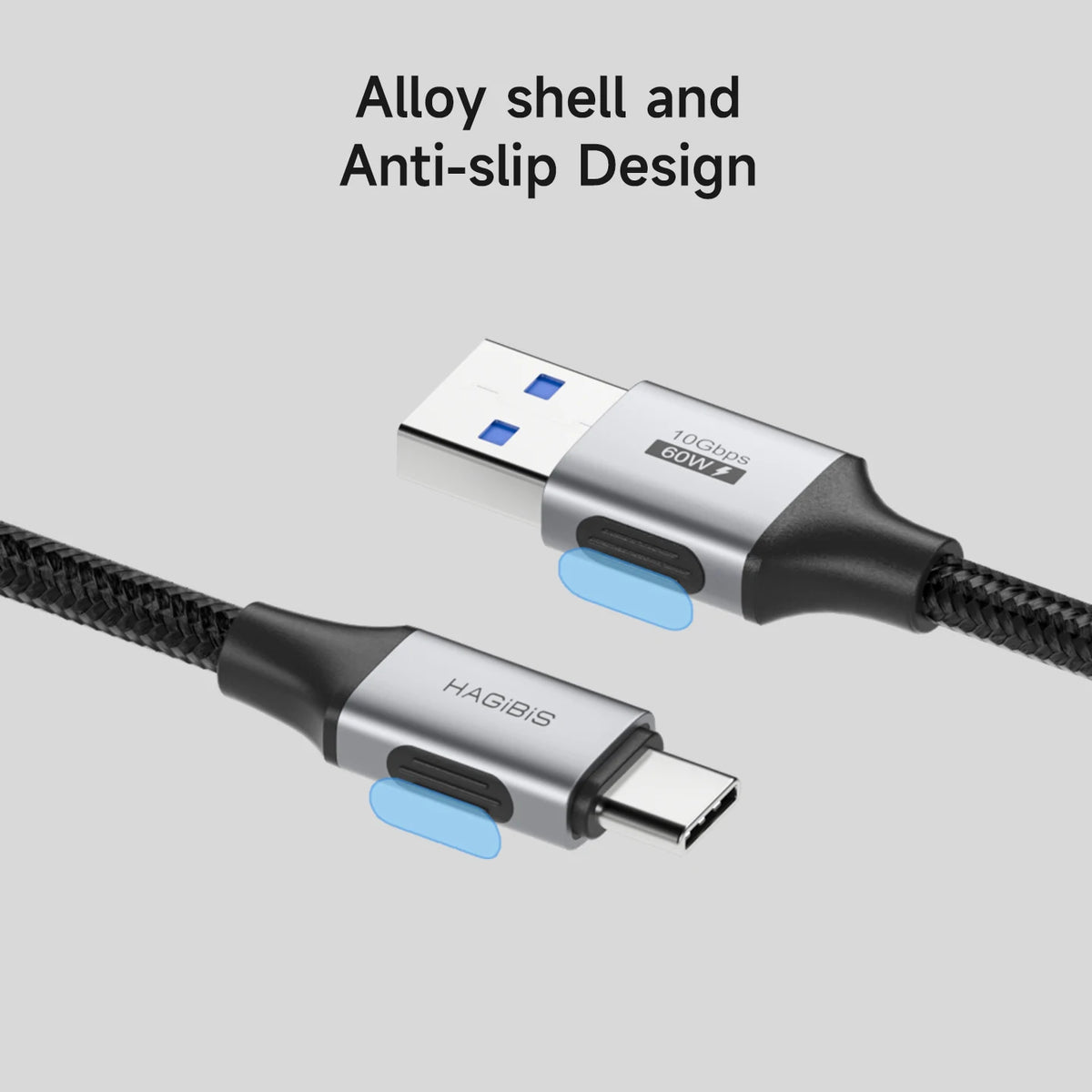 Hagibis USB C Cable USB A to USB C Charger Cord Fast Charging High Speed Data for iPhone 17 16 Pro iPad Pixel Samsung Carplay