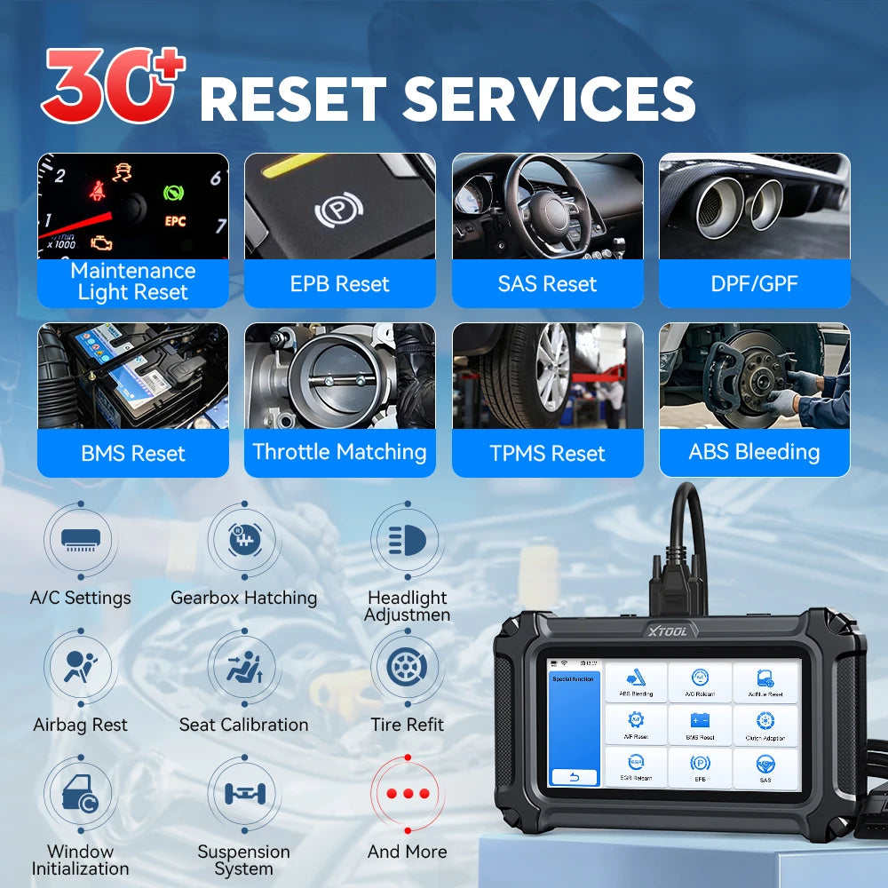 XTOOL D6S Car Diagnostic Tools OBD2 Full System Diagnostic Scanner 30+ Reset Services FCA Autoauth CAN FD Lifetime Free Update