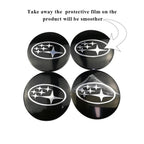 4pcs 56mm Car Wheel Center Hub Caps Sticker for Subaru Outback Legacy Forester Impreza Tribeca WRX BRZ STI Accessories CM World