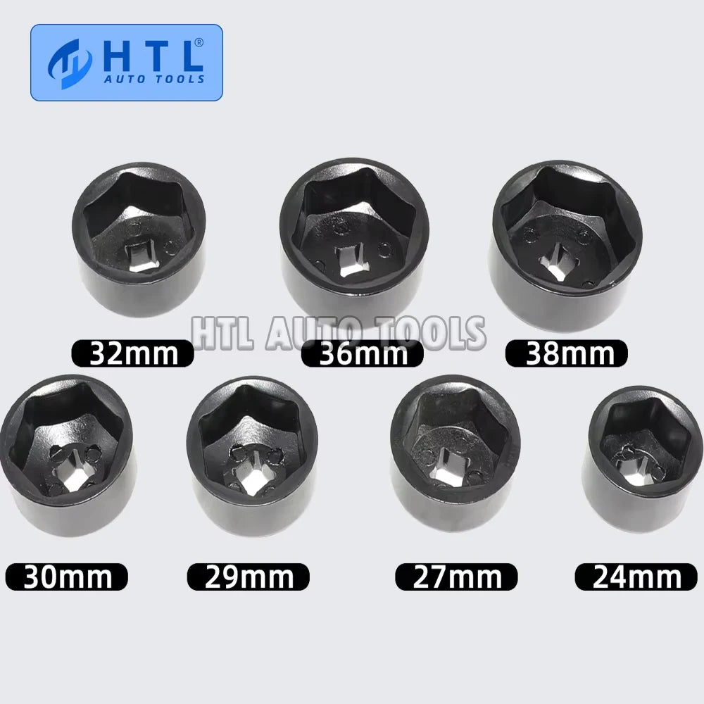 3/8" Drive Oil Filter Wrench Socket Kit 24 27 29 30 32 36 38mm For GM Opel Vauxhall Car Repair Tool