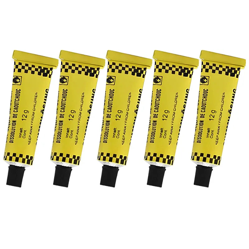 1-20pcs Automobile Tire Repairing Glue Inner Tube Puncture Kit Repair Cement Rubber Cold Patch Solution Motorcycle Bicycle