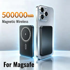 Wireless Magnetic 500000mAh Power Bank Fast Charging Portable PD22.5W External Battery for Magsafe for IPhone17 Samsung