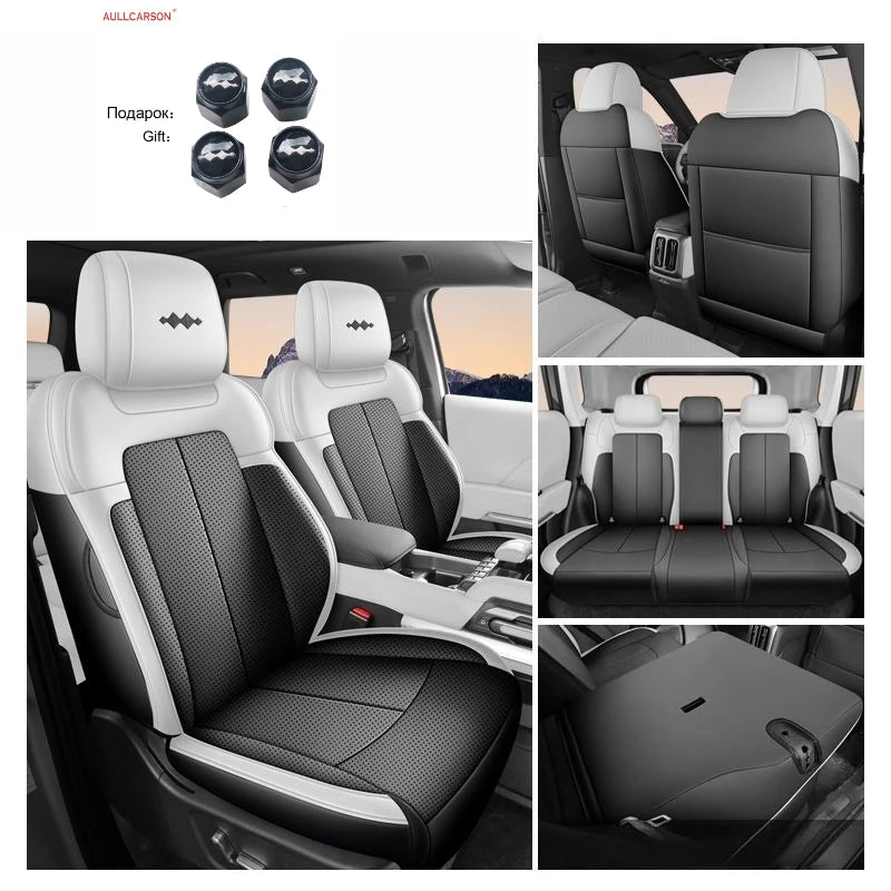For BYD Leopard 3 Titanium 3 B3 2025 Leather Car Seat Cover Colour Track Style Protector Salon FullSurround Interior Accessories CM World