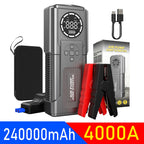 Large Capacity Car Jump Starter Power Bank Portable 150PSI Air Pump Car Battery Emergency Boosters Starting Device Car Starter