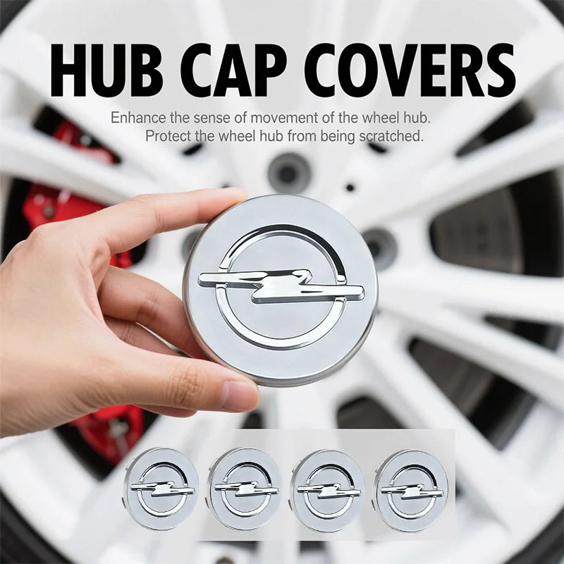 4pc 58/64mm Car wheel hub cover, wheel center hub cover badge For Opel Astra H G J Insignia Mokka Zafira Corsa Vectra C D Antara CM World
