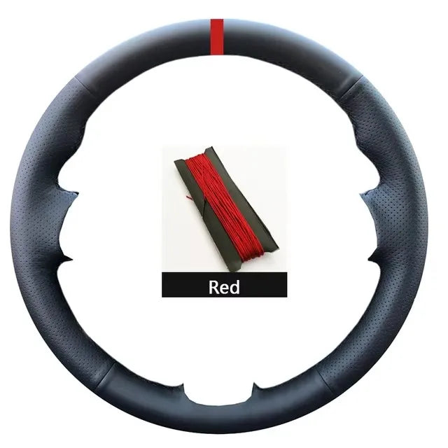 Car Steering Wheel Cover For Volkswagen VW Amarok T6 California Caravelle Kombi Multivan Transporter Golf Mk7 Sharan Polo Jetta CM World