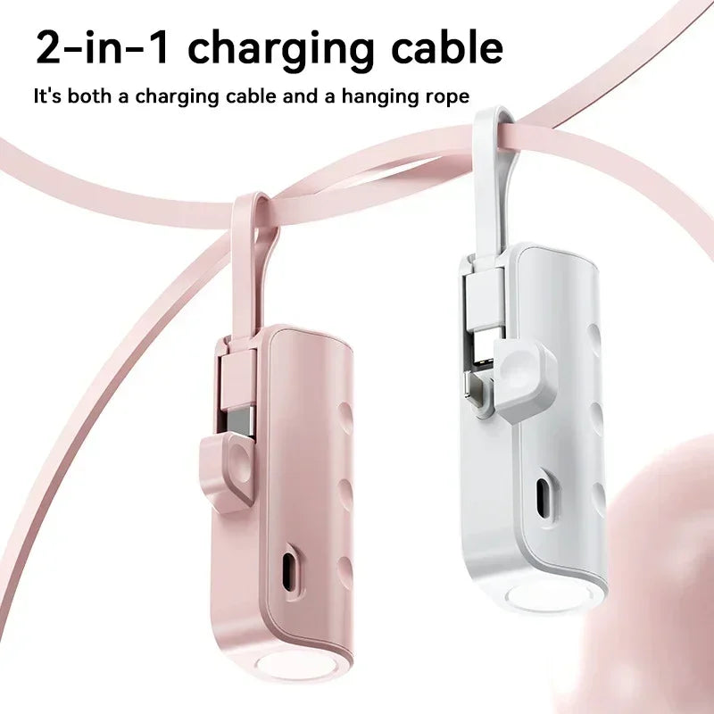 Lenovo 500000mAh Capsule Power Bank Large Capacity Super Fast Charging Powerbank Portable CCC External Battery For iPhone Huawei