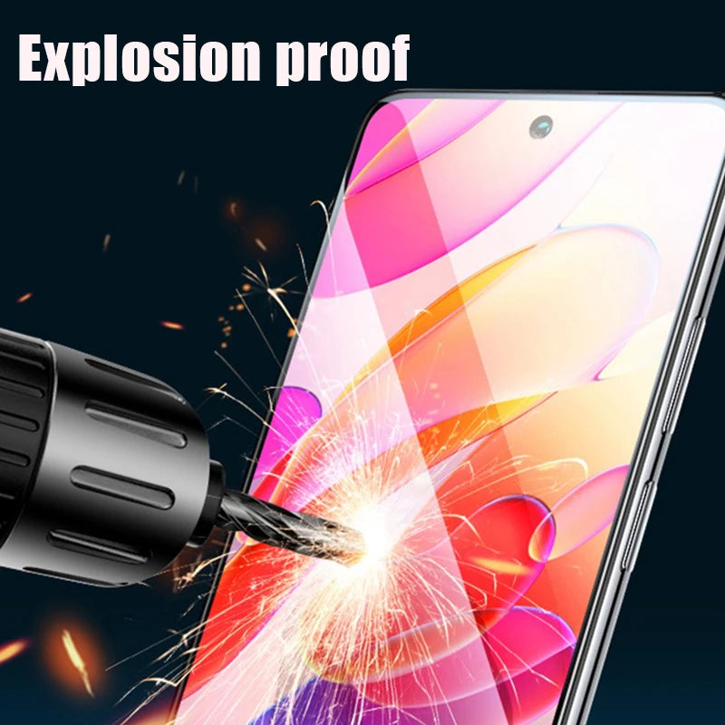 3PCS Protective Glass for Poco X3 X4 X5 X6 Pro NFC 5G M5S Film Screen Protector for Xiaomi Poco F3 F4 GT F2 Pro Tempered Glass