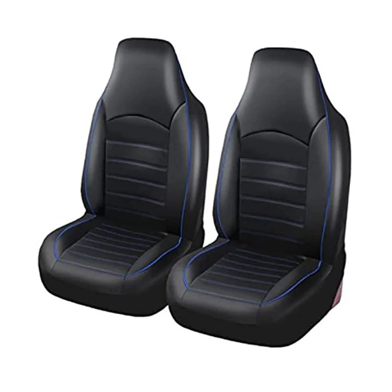 PU Leather Car Seat Covers For Front Seats Car Interior Accessories All-season Auto Seat Covers Fit for Most Cars Universal CM World