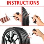 Tubeless Tire Repair Rubber Strips For Car Motorcycle Bicycle Puncture Plug Seal Quick Emergency Tire Repair Kit Accessories