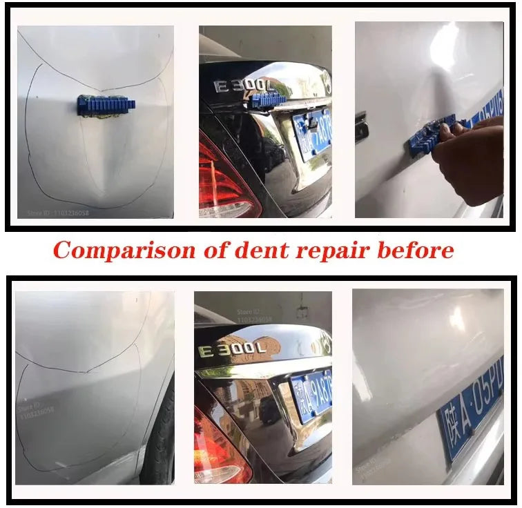 PWS Car Dent Repair Tools Puller Removal Kit Slide Hammer Reverse Hammer Tool Body Suction Cup Adhesive Blue Glue Tabs CM World